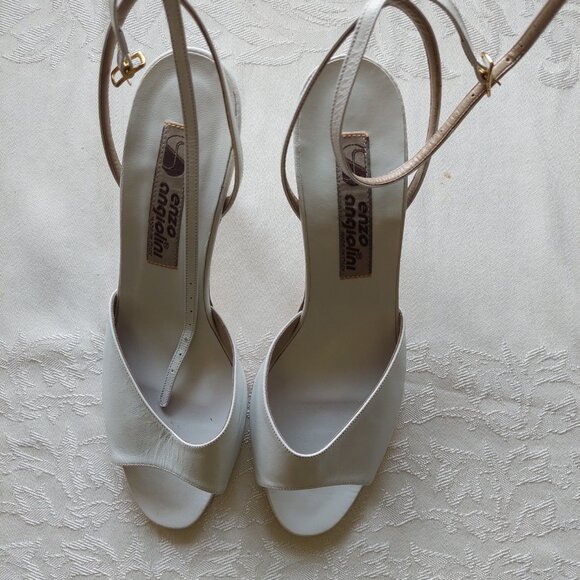 Enzo Angiolini Heels Italy, White, Size 7 - Picture 6 of 6